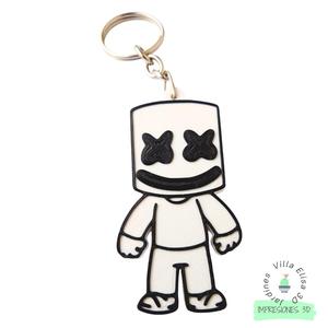 Marshmello Fortnite keychain
