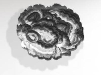 Geode Wall Art - black and white