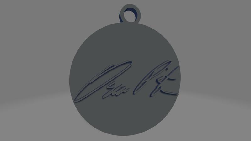 Oscar Piastri Signature Keychain
