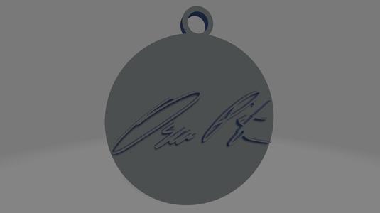 Oscar Piastri Signature Keychain