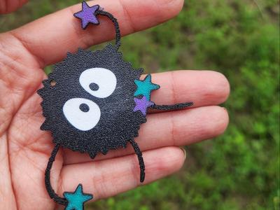 Soot Sprite Mini Flexi Keychain