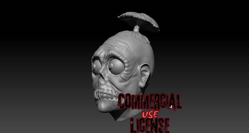 Beetlejuice - Bob - Shrunken Head (Commercial Use License)