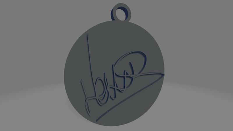 Lando Norris Signature Keychain