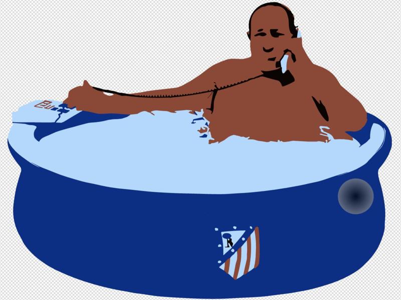 Atletico Madrid Keychain Jesus Gil Jacuzzi