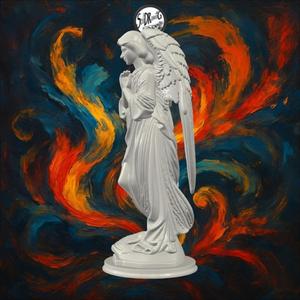 Pensive Angel Statue — Silent Guardian – SoliDRawinGs SG491