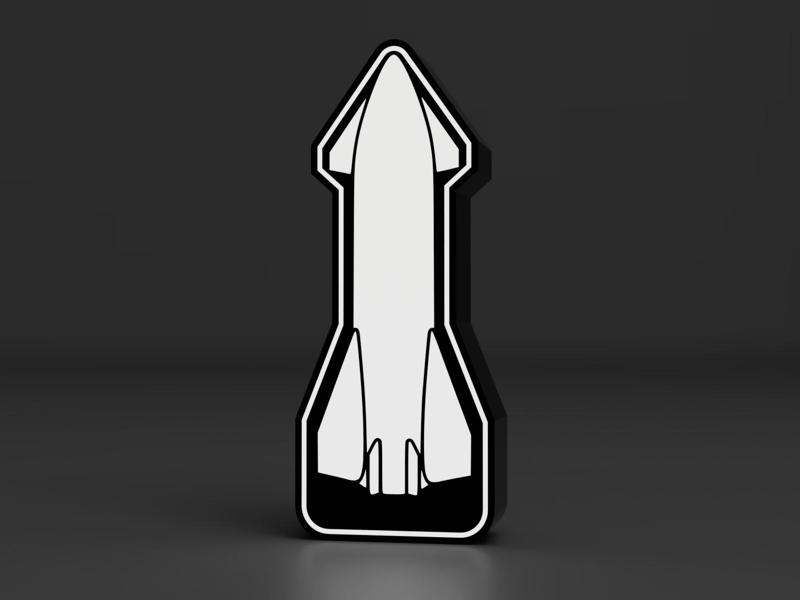 SpaceX Starship LED LightBox