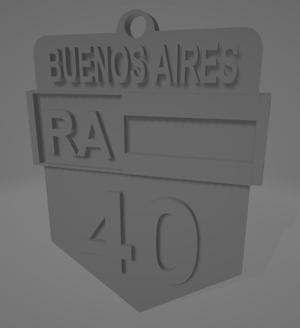 Llavero de la Ruta 40