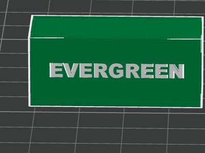20ft evergreen h0 container 1;87