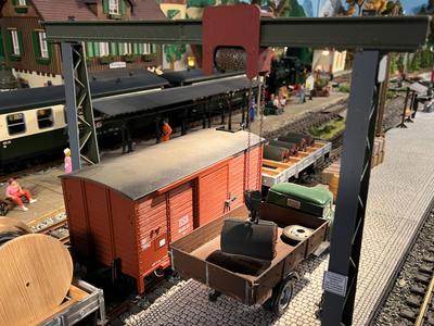 Manual crane for LGB Maerklin modell Train. 22,5:1