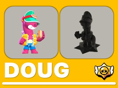 Doug brawl stars figurine