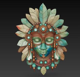 COLLECTION MASKS "INDIAN MASK".