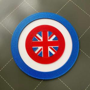 Captain Carter Shield Coaster
