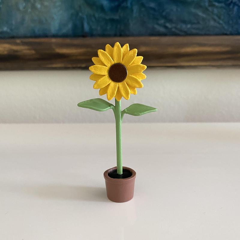 Cute Potted Sunflower Desk Home Decoration Simple Pretty Flower