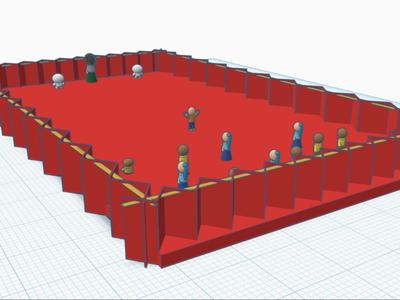 Squid Games red light green light diorama 