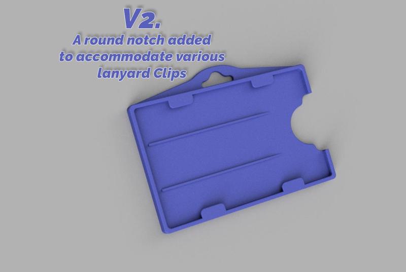 Single ID Card Holder - V2 Added 21/12/23