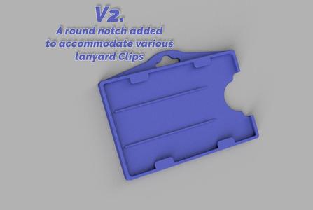 Single ID Card Holder - V2 Added 21/12/23