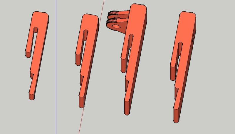 Ender 2 - Simple 20x20 Crystal Clips