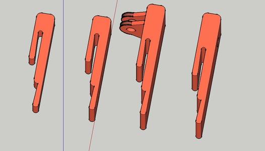 Ender 2 - Simple 20x20 Crystal Clips