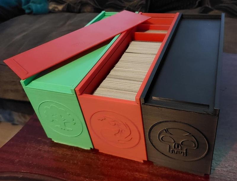 MTG Coloured Mana TCG 750 Card Storage Boxes