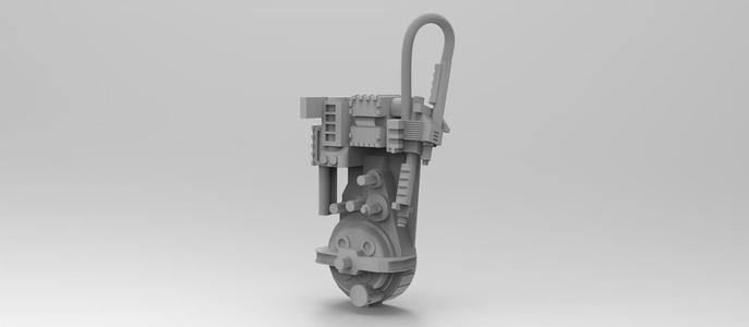 Proton Pack and gurney from Ghostbusters 1/24 scaled