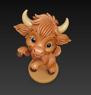 Collectable Acqui - A cute Highlang Cow 02
