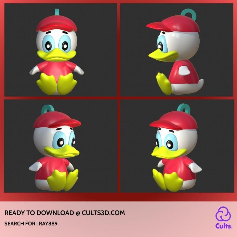 RAY889 - DUWEY - FROM DONALD DUCK WITH HAT (WITH KEYHOLDER)