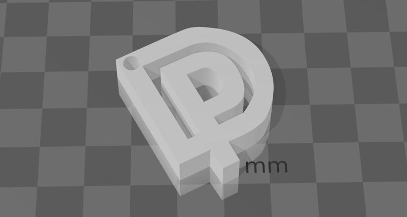 Depp Purple Key ring