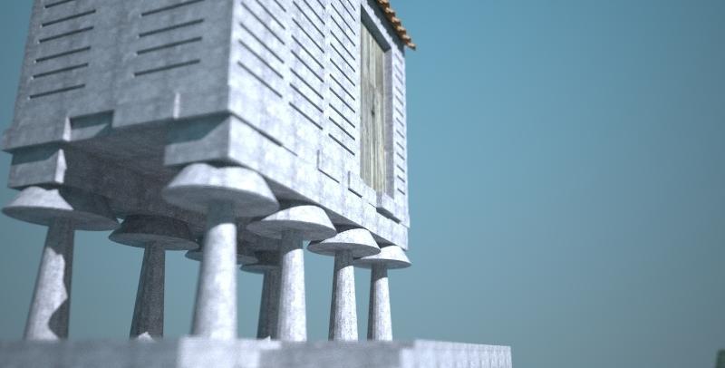Antique Galician food storage (Cabazo in Galician)