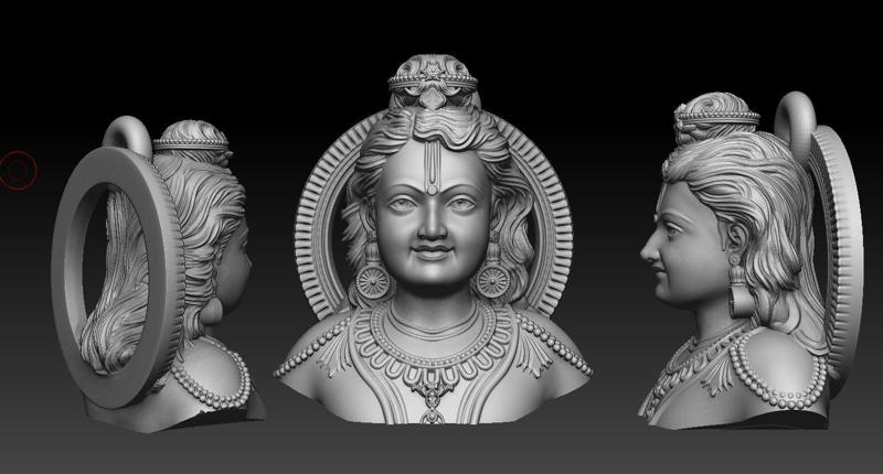 Key Chain of Ramalala Bust model