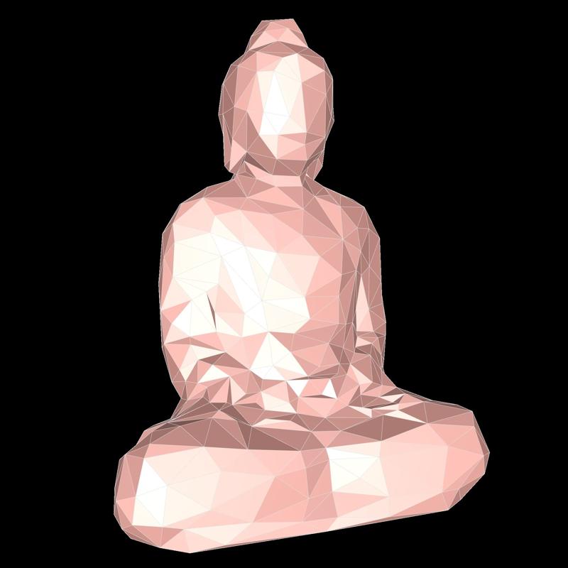 Buddha low poly