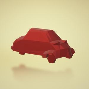 messerschmitt KR200 Low poly Microcar Keychain