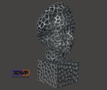 Einstein Bust (Voronoi Style)