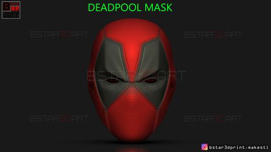 Deadpool Mask - Marvel comics 3D print model