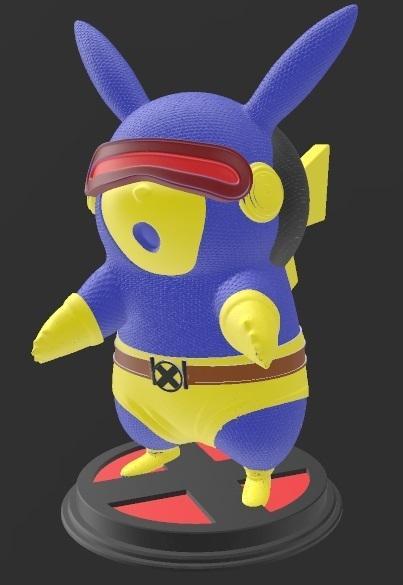 Suporte Alexa Echo Dot 4a e 5a Geração Pikachu Ciclope X-Men