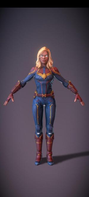 Captain Marvel 3D Model