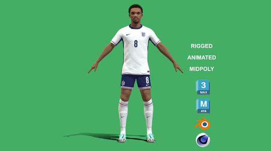 3D Rigged Trent Alexander-Arnold England Euro 2024