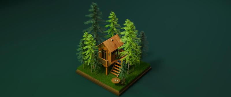 Cabin in the forest