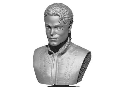 Michael Jackson  Bust STL 3D printable