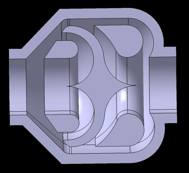 3D Circular Tesla Valve