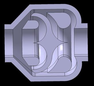 3D Circular Tesla Valve