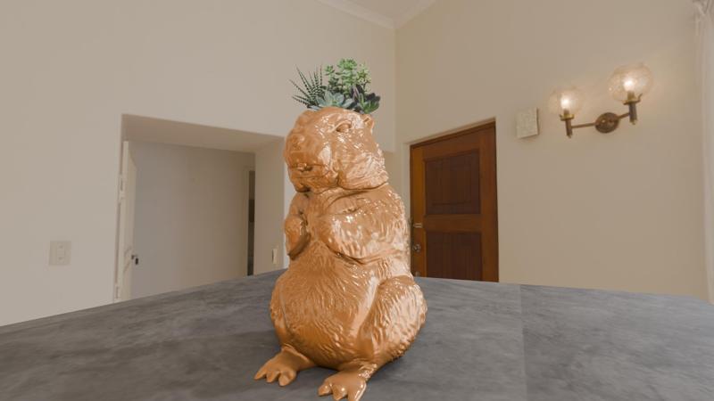 marmott standing planter pot flower vase stl file 3d print file