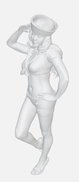 Pin-up Girl Marine