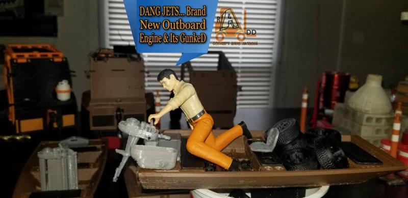 WPL 1/16 10' Jon BOAT & TRAILER