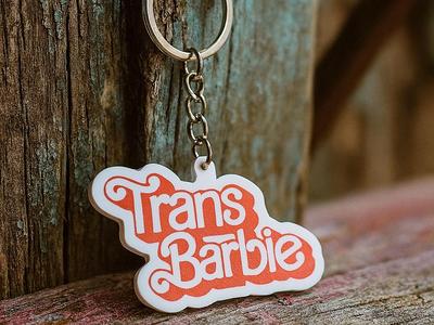 Trans Barbie Keychain