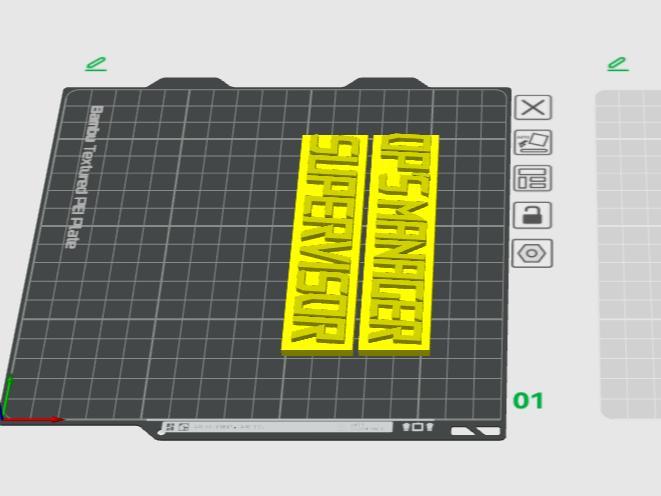 Manager Desk Plates With Stand (No Supports)