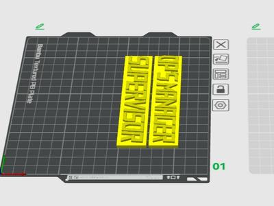Manager Desk Plates With Stand (No Supports)