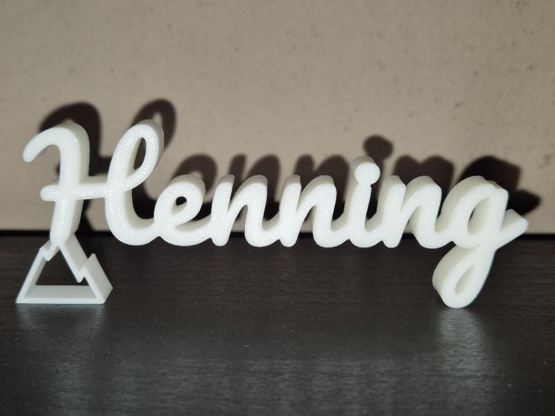 Henning Name Sign Display Decor