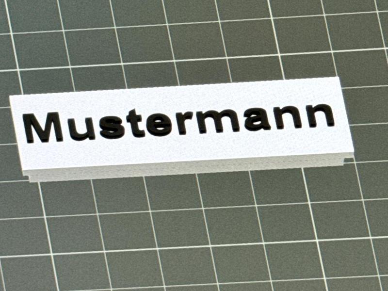 Mailbox Nameplate (in Bambu Studio)