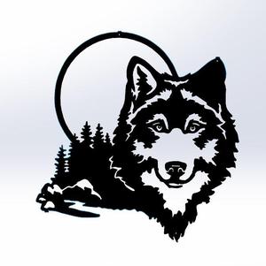 Wolf Line Art, Wall Art