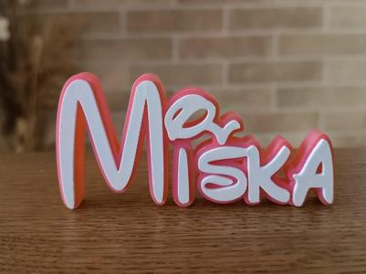 Disney Name Sign Miška 